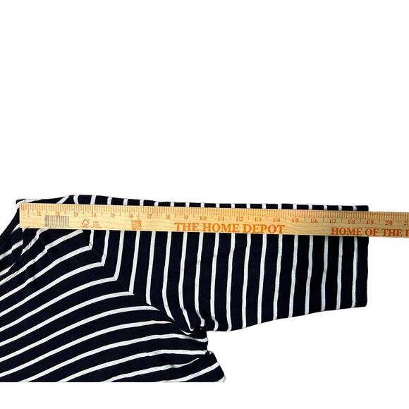 Talbots Nautical Sweater Tunic. Scoop Neck, Striped, 3/4 Sleeve, Navy/White, 2X - Picture 7 of 8